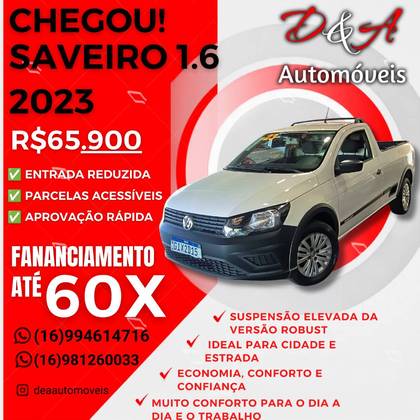 VOLKSWAGEN SAVEIRO 1.6 MSI ROBUST CS 8V FLEX 2P MANUAL VOLKSWAGEN SAVEIRO 1.6 MSI ROBUST CS 8V FLEX 2P MANUAL